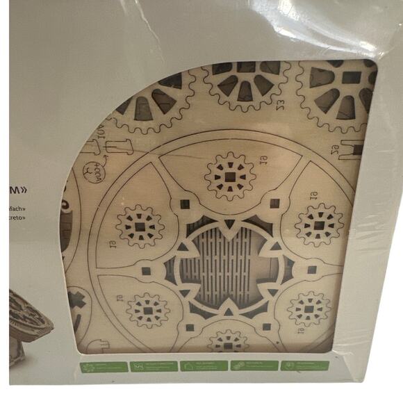 New UGears Mechanical Wooden Treasure Box 3D Puzzle Model 190 Piece Sealed - Picture 3 of 5